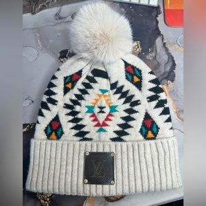 Authentic UpCycled Louis Vuitton Patch Beanie